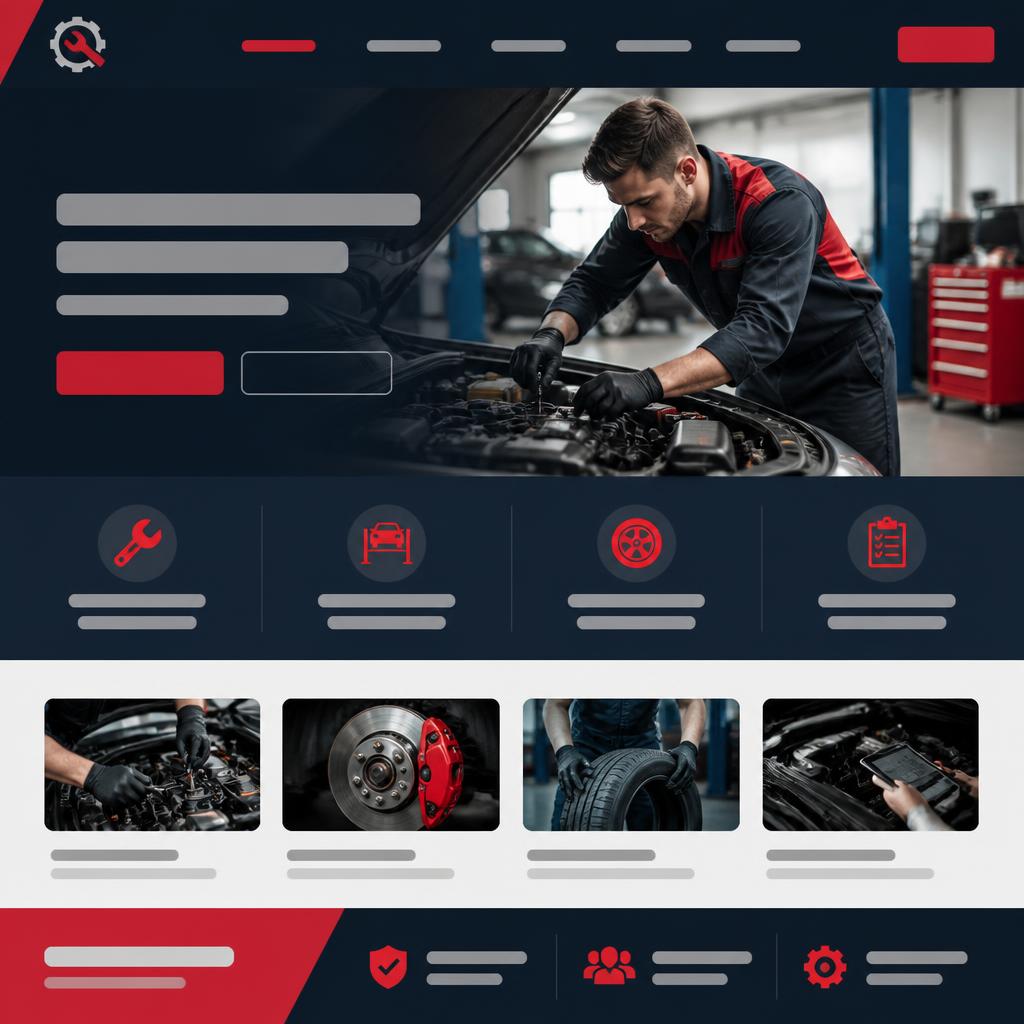 Sonora Auto Works website template preview