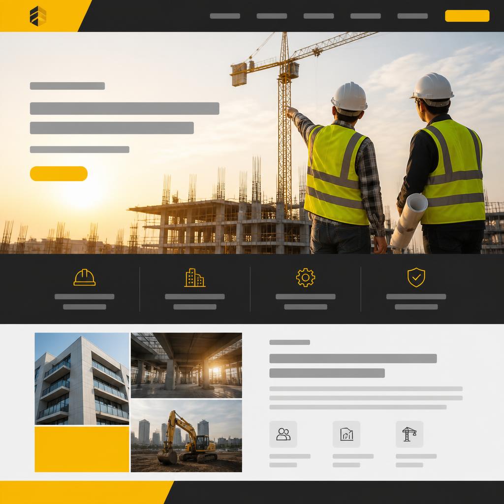 Ironpeak Builders website template preview