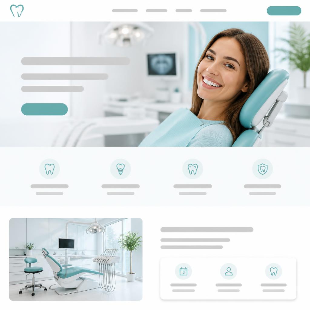 Bright Smile Dental website template preview
