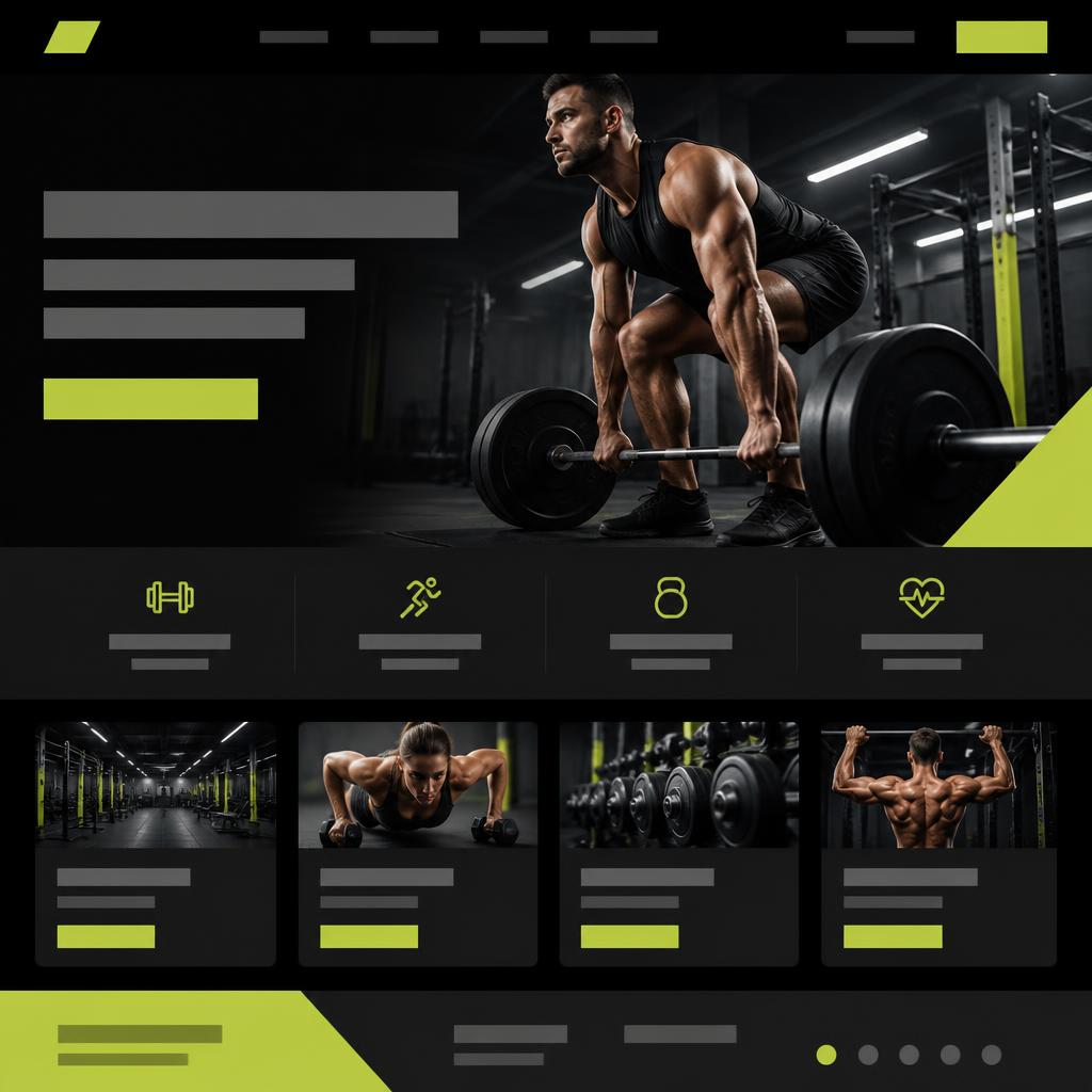 Forge Athletic website template preview